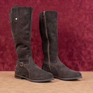 La Canadienne Women Neve Waterproof Brown Suede Fashion Knee Boots 6US EUR36